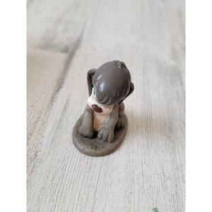 Fox 1997 Shaggy gray dog pet toy figure